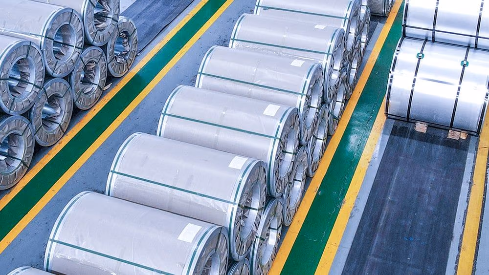 Galvanized coil surface detail